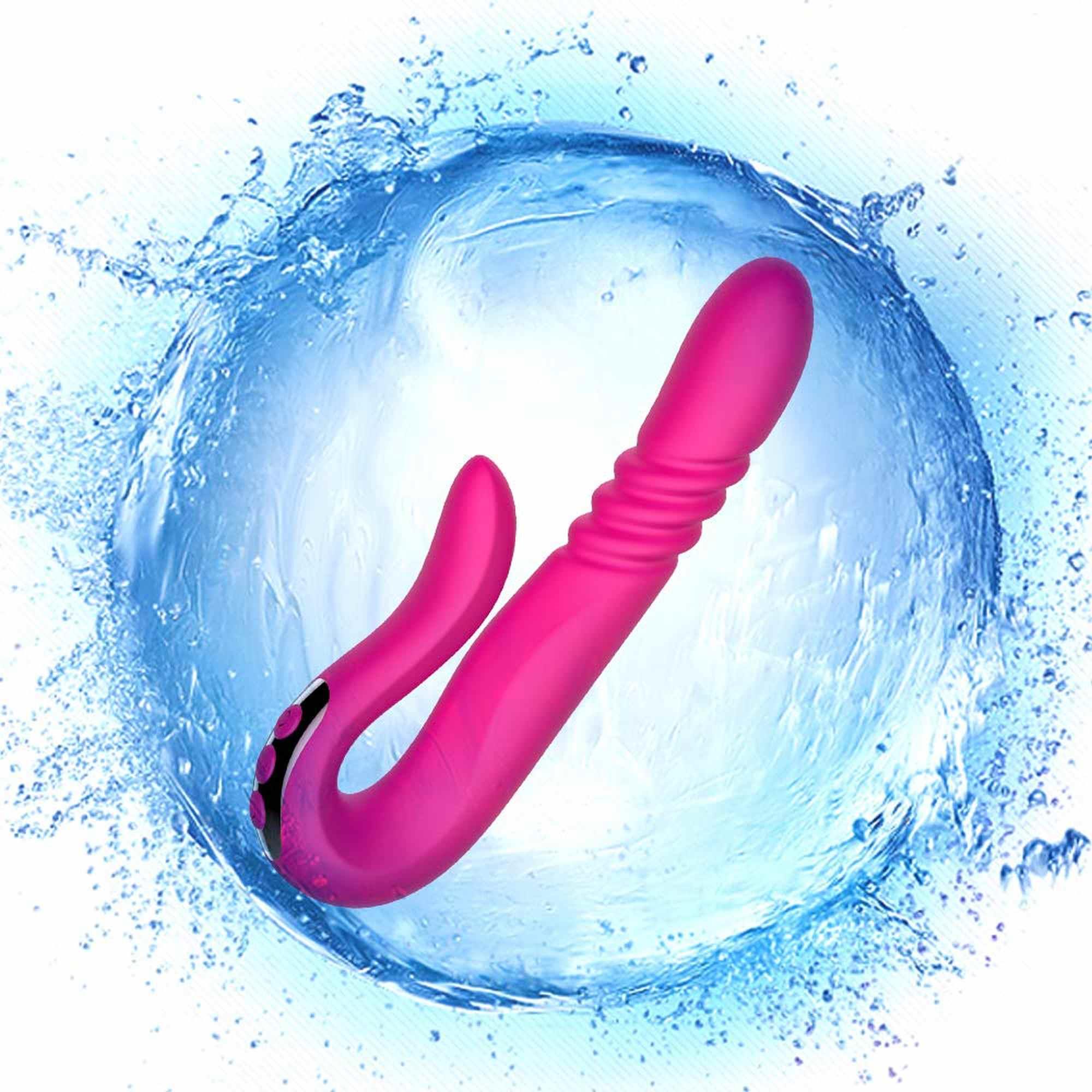 Boys of Toys Deluxe Twirling Vibrating Thruster - Wibrator B -, Różowy, 23 cm