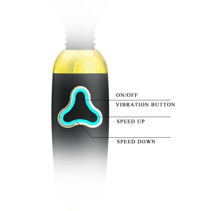 Wibromasażer Pretty Love Body Wand, 25 cm (czarny/złoty)