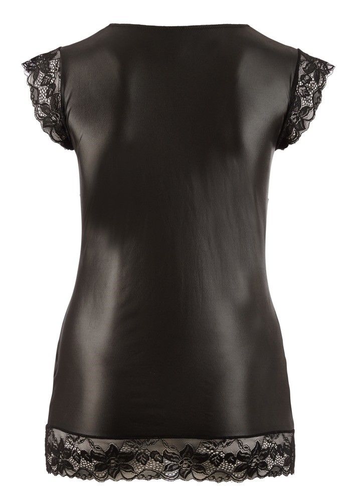 Мини-платье Cottelli Curves Wet Look Dress, 3XL (черный)