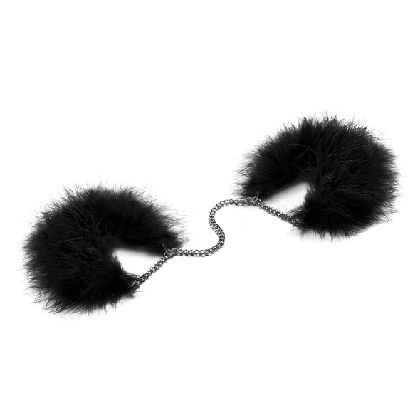 Наручники Bijoux Indiscrets Za za zu Feahter Handcuffs (черный)