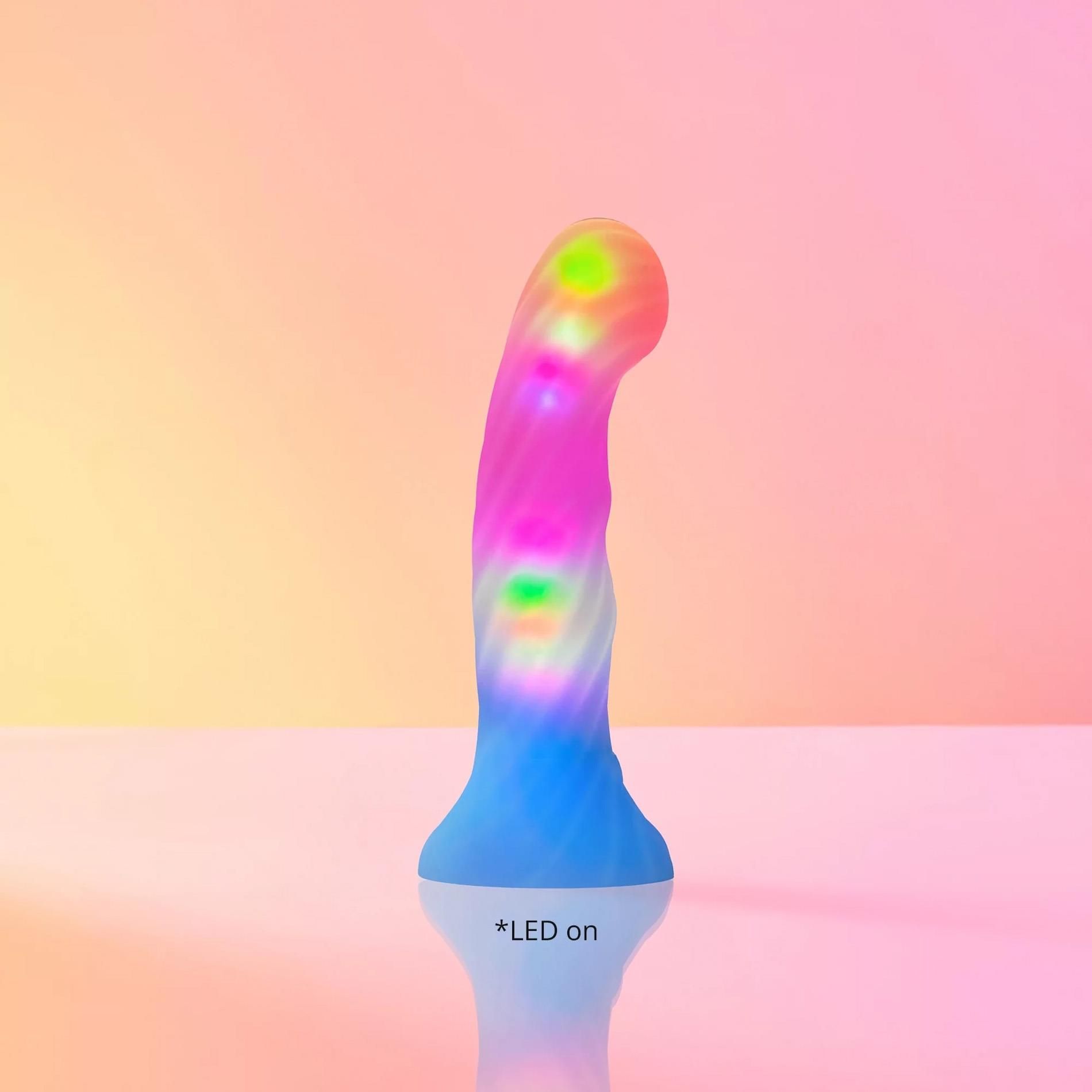 Love to Love Neon Art Candy Loop / Sugar Bomb - Dildo, Multi, 14.3 cm