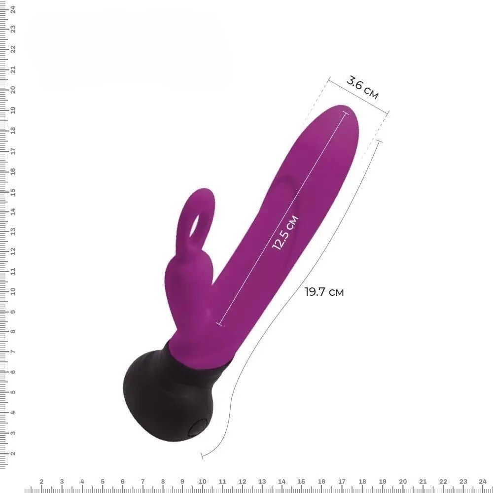 Вибратор-кролик Adrien Lastic Mini Bonnie, 19.7 см (фиолетовый)