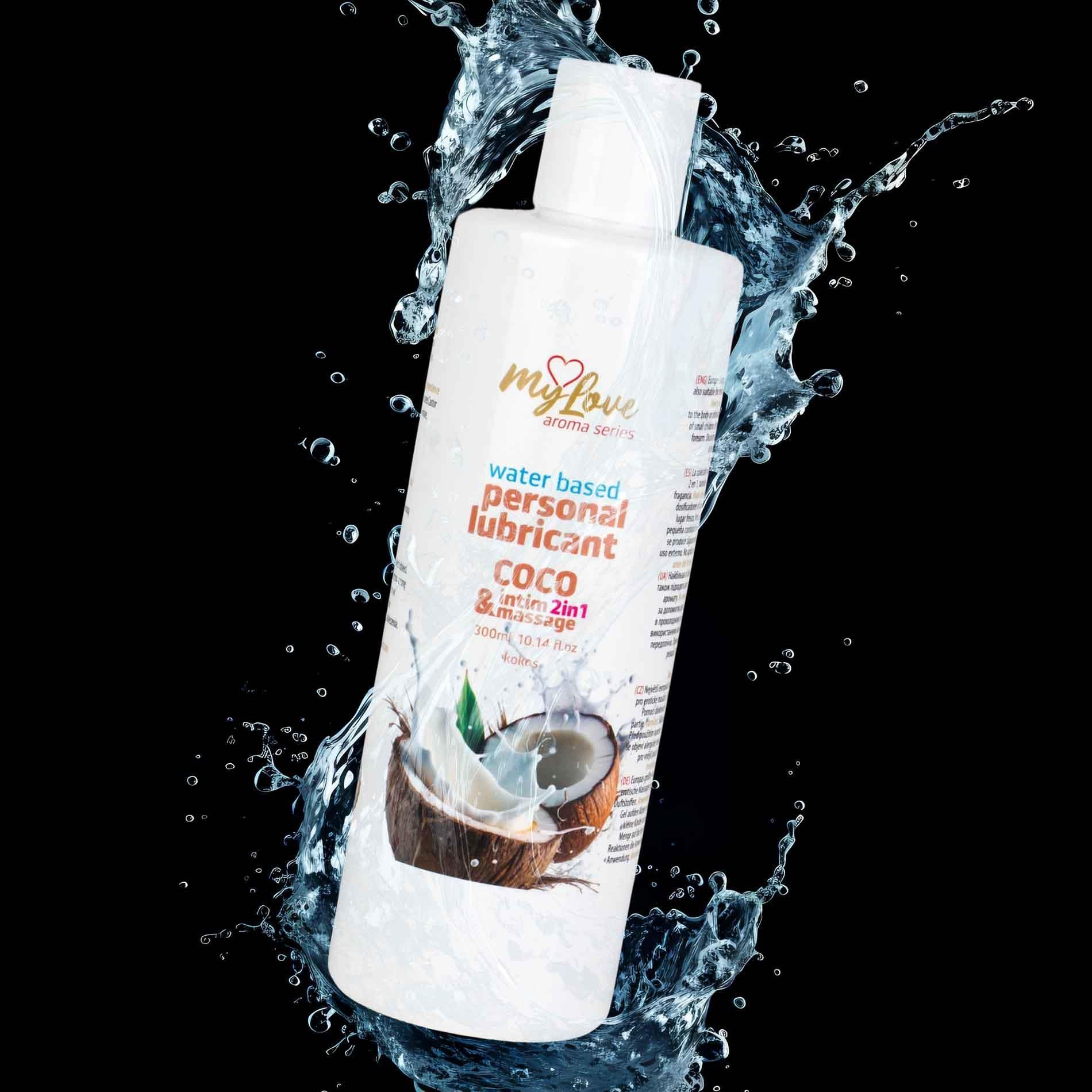 Lubrykant MyLove Aroma Series Intim&Massage 2in1 Coco, 300 ml