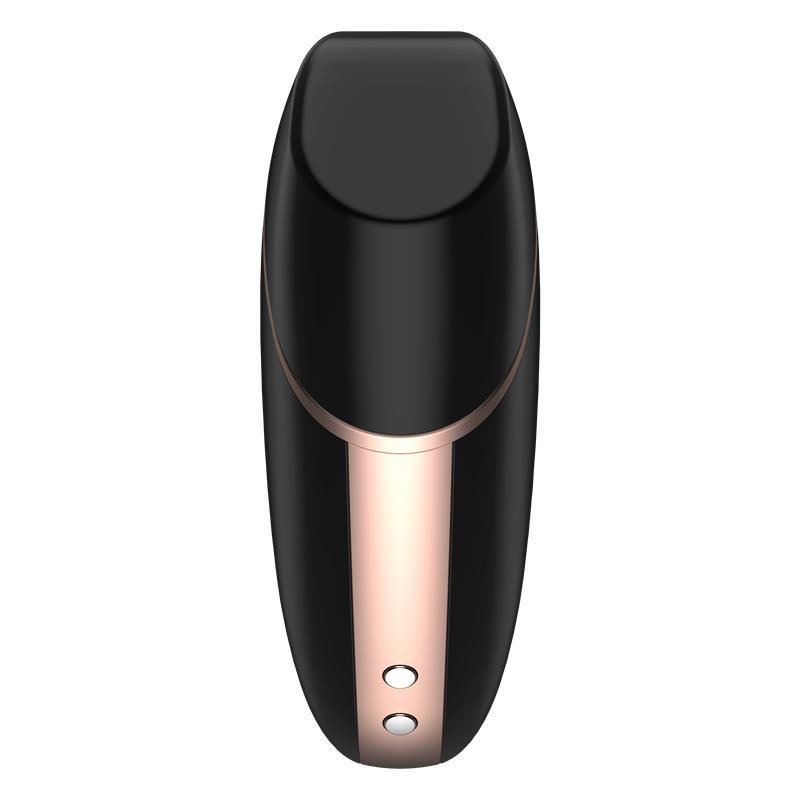 Вакуумний стимулятор клітора з вібрацією Satisfyer Love Triangle (чорний)