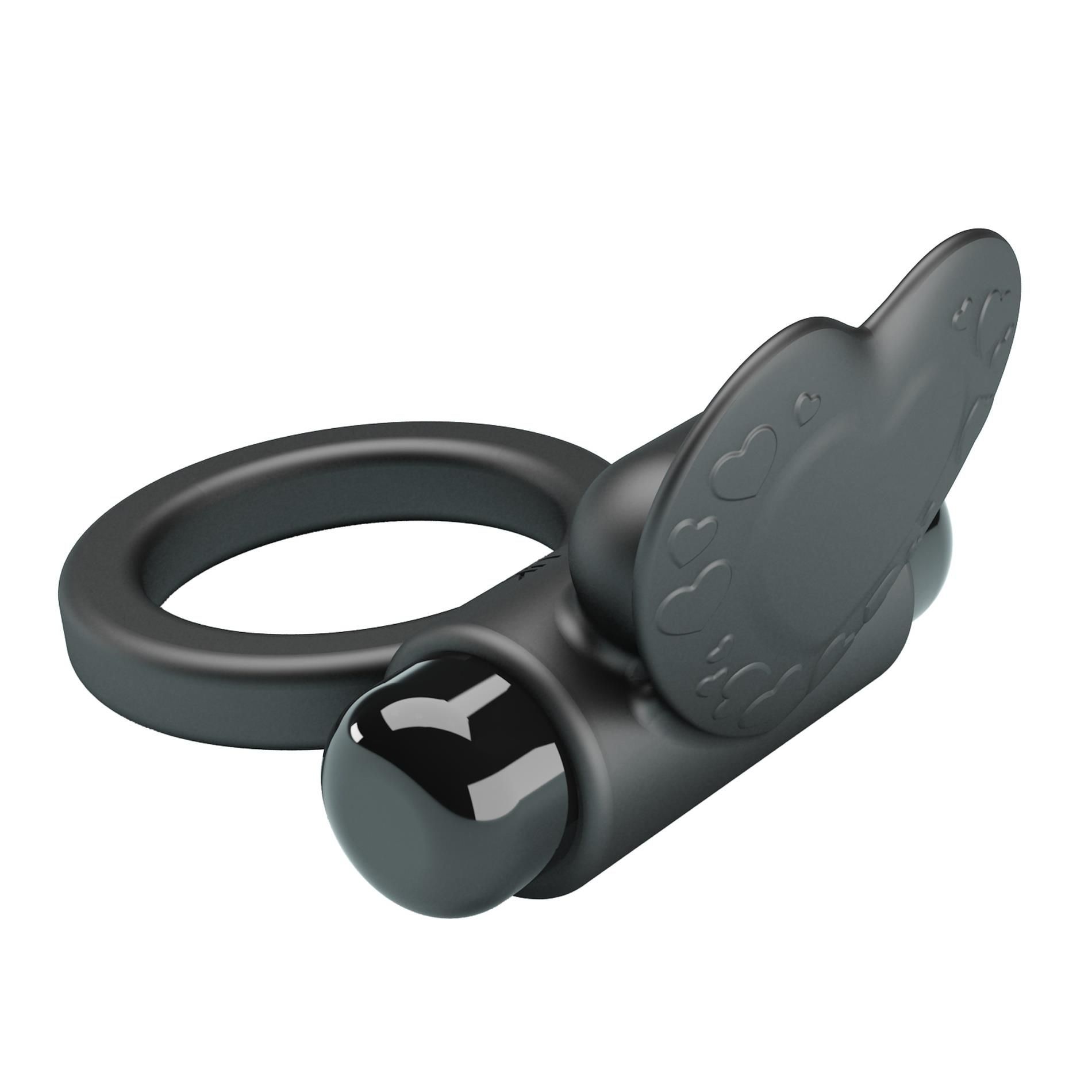 Виброкольцо Pretty Love Vibrant Penis Ring Debonaire, 8,5 см (черный)