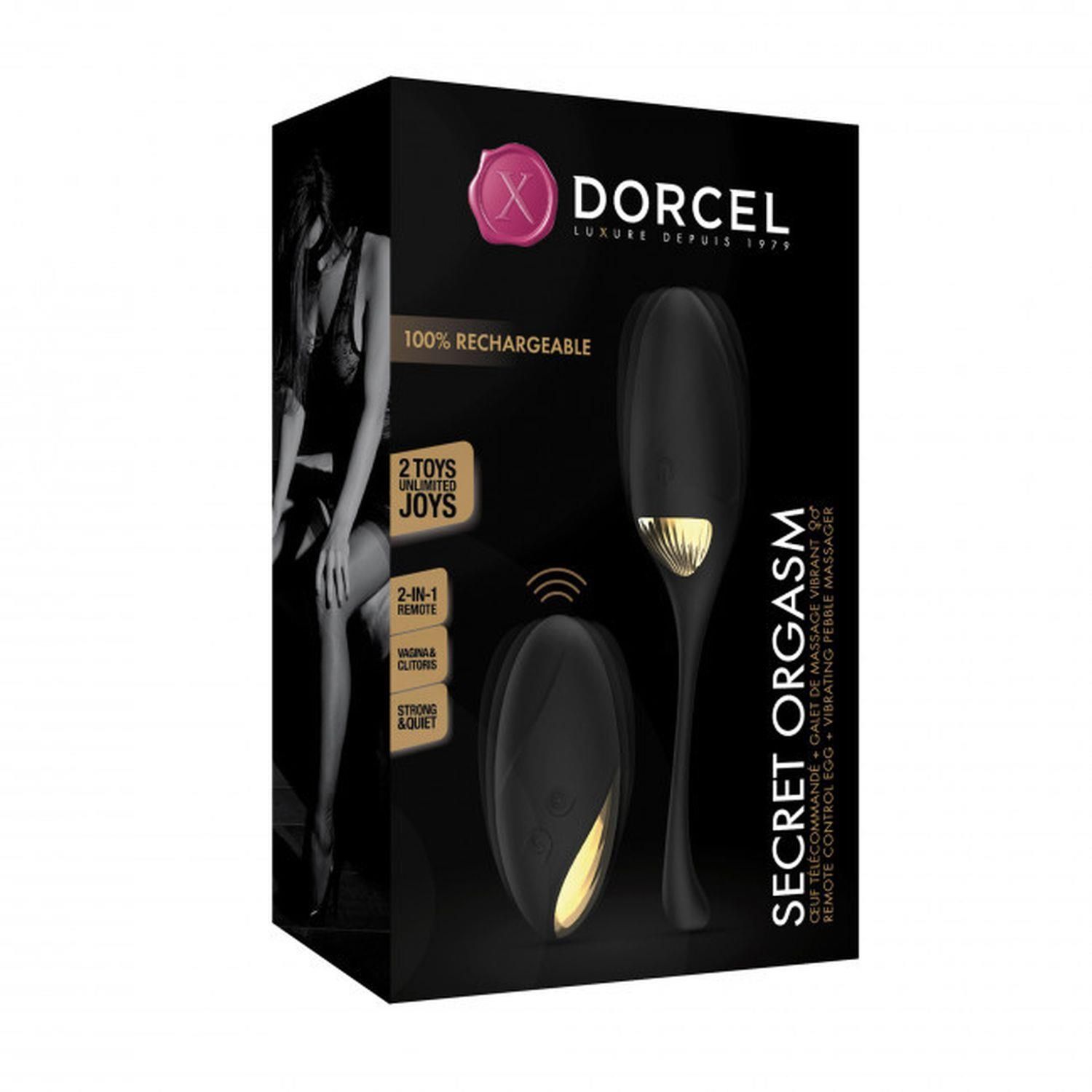 Віброяйце Dorcel Secret Orgasm, 6.2х3.2 см (чорний)