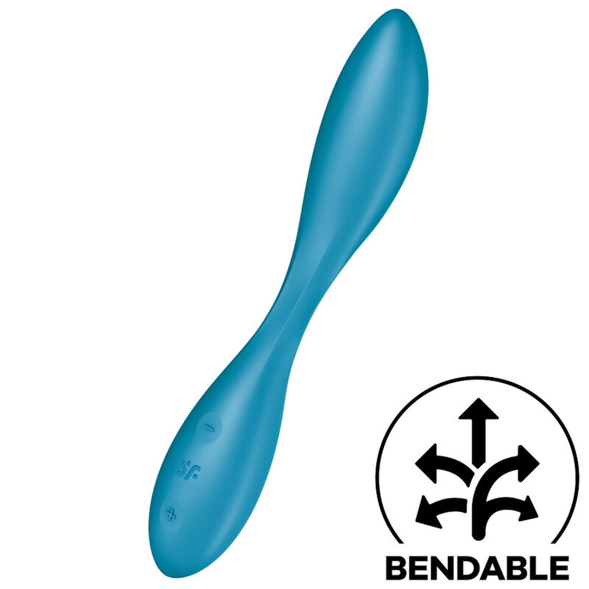 Вибратор Satisfyer G-Spot Flex 1, 19.5 см (голубой)