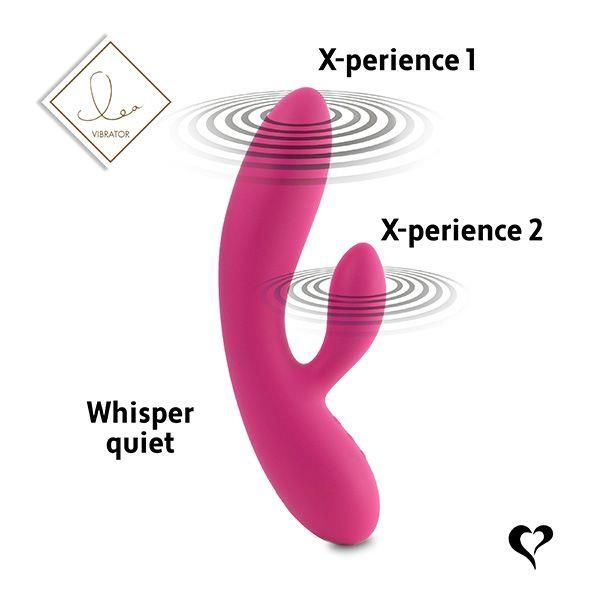 Вибратор-кролик FeelzToys Lea, 20,2 см (розовый)