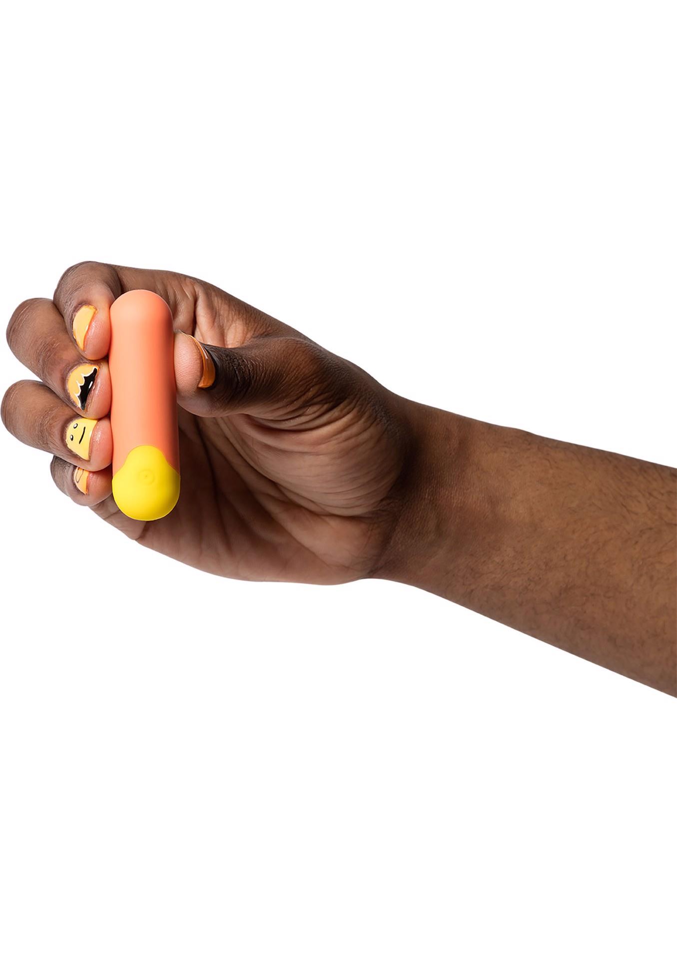 Вибратор для клитора Romp Riot, 7 см (оранжевый)