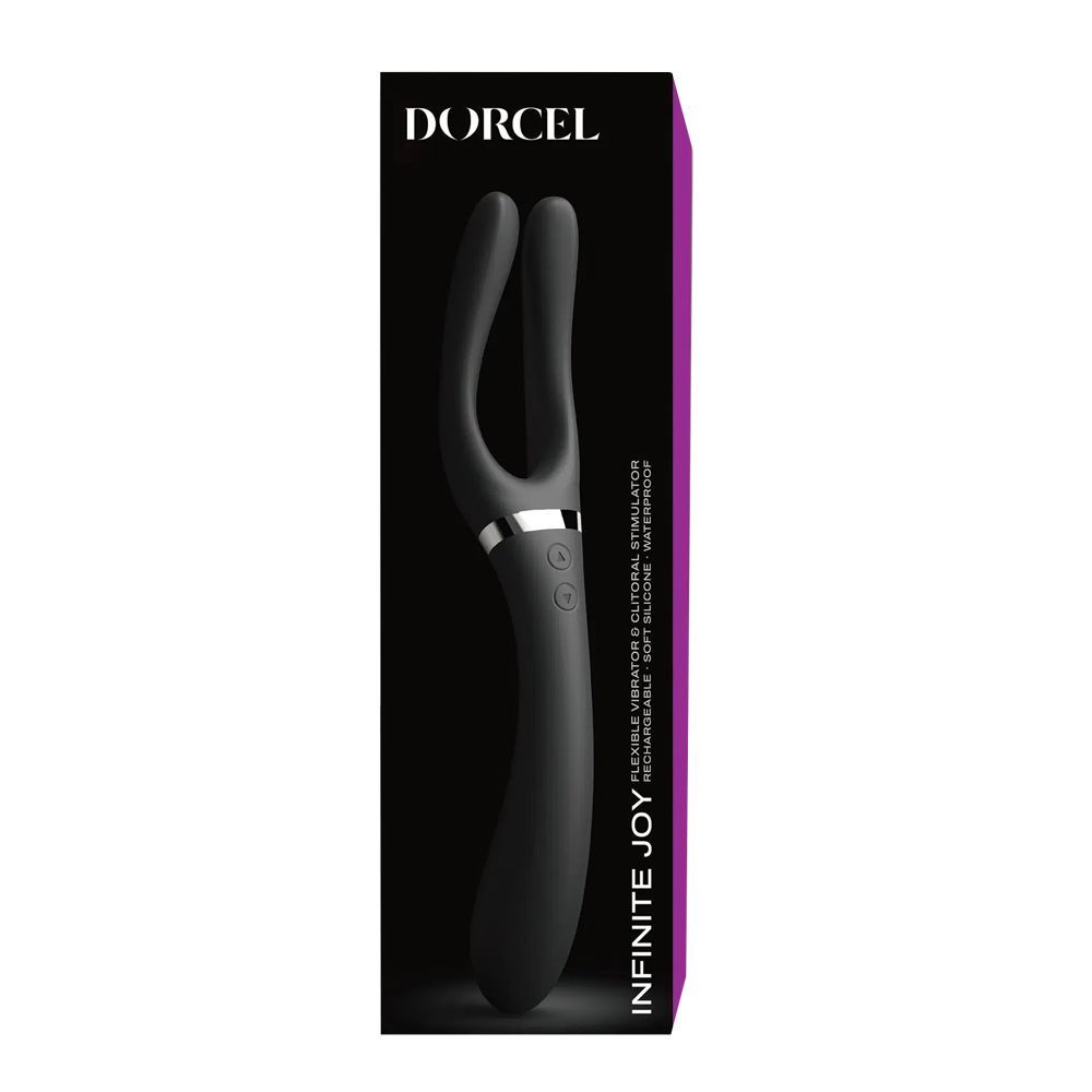 Гнучкий універсальний вібратор Dorcel Infinite Joy, 28,2 см (чорний)