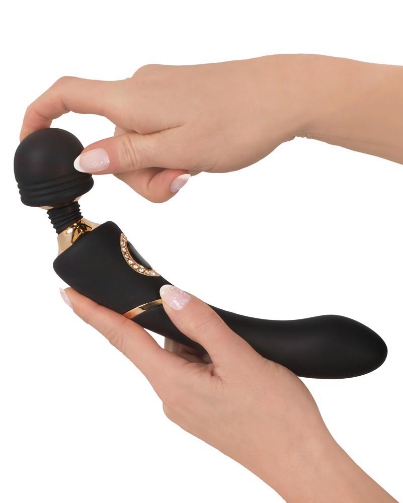 Вибромассажер Cleopatra Wand, 24.2 см (черный)