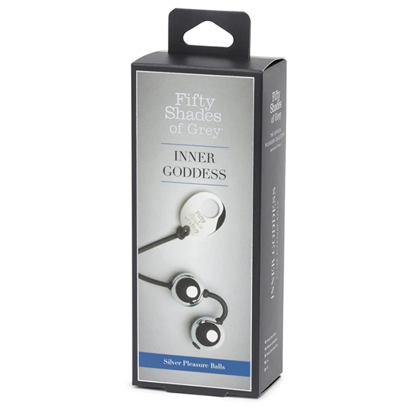 Вагинальные шарики Fifty Shades of Grey Inner Goddess, 21,6 см (серебристый)