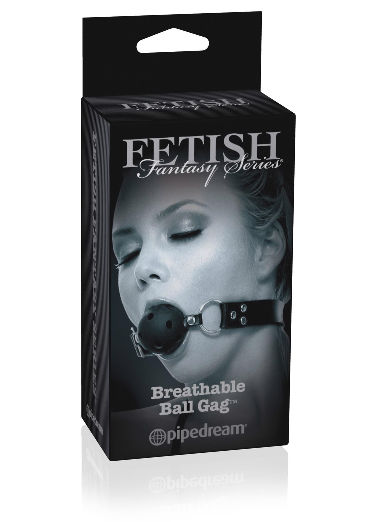 Knebel z kulką  Fetish Fantasy Limited Edition - Breathable Ball Gag (czarny)