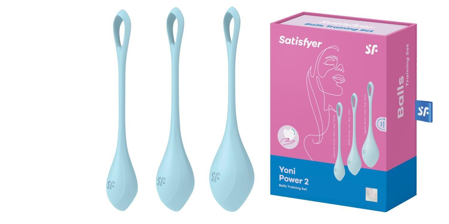 Вагинальные ширики Satisfyer Yoni Power 2, 13,5 см (голубой)