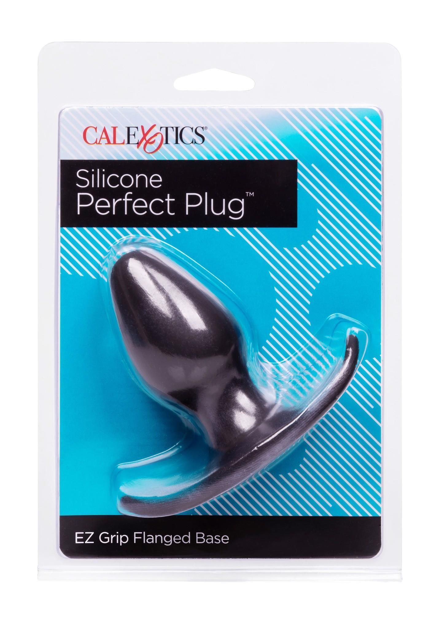 Анальна пробка CalExotics Silicone Perfect Plug, 9 см (чорний)