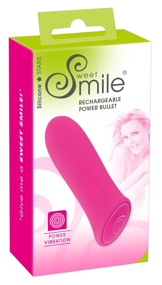 Вибратор Sweet Smile Rechargeable Power Bullet, 8,5 см (розовый)