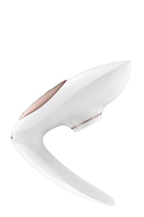 Вибратор с вакуумной стимуляцией для пар Satisfyer Pro 4 Couples, 12,3 см (белый)