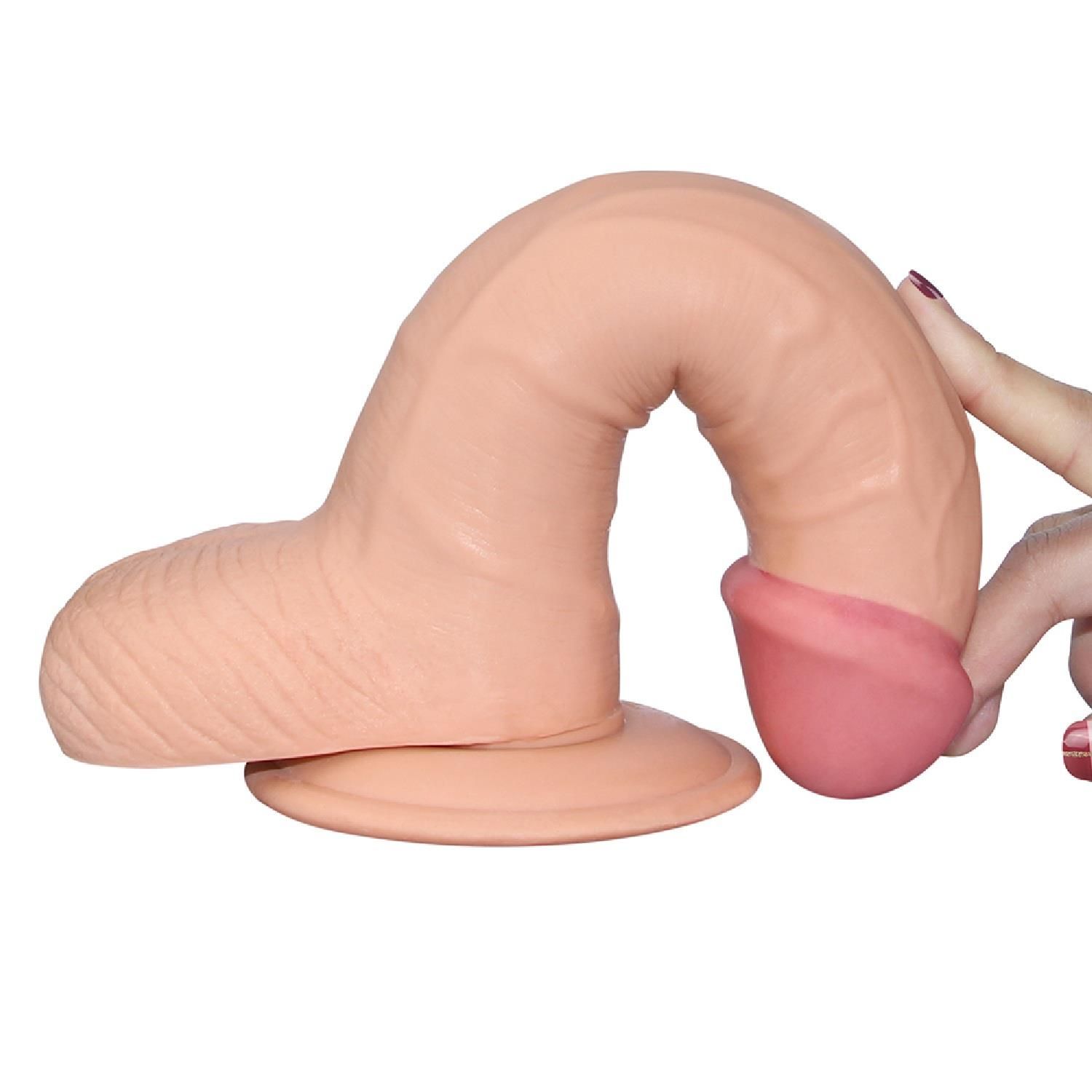 Фаллоимитатор LoveToy The Ultra Soft Dude, 20 см (телесный)