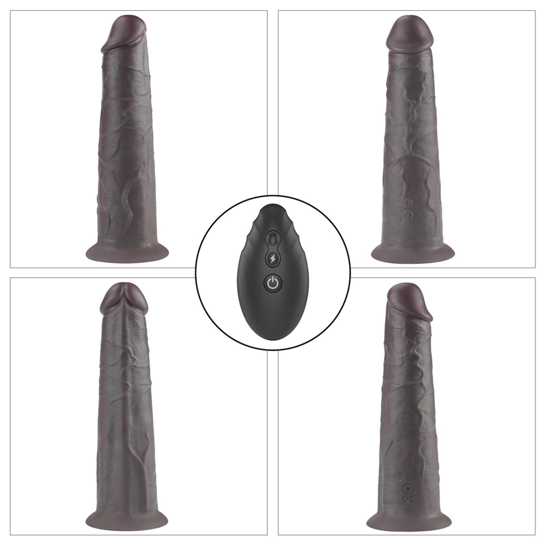 Wibrator Lovetoy Dual-Layered Silicone Nature Cock 8.0'', 20,5 cm (czarny)