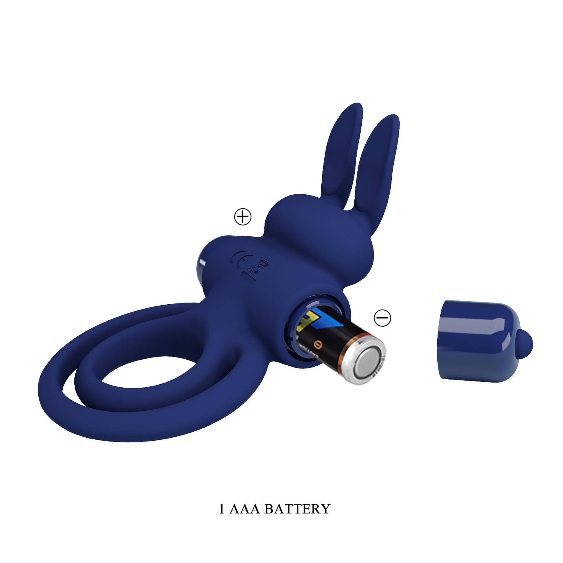 Виброкольцо Pretty Love Powerful Ring, 9,7 см (синий)