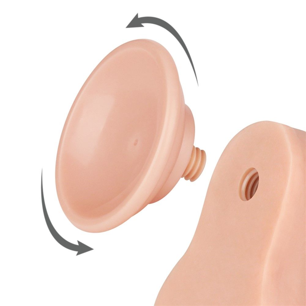 Фаллоимитатор Sliding-Skin Dual Layer Dong 8.5'', 22 см (телесный)