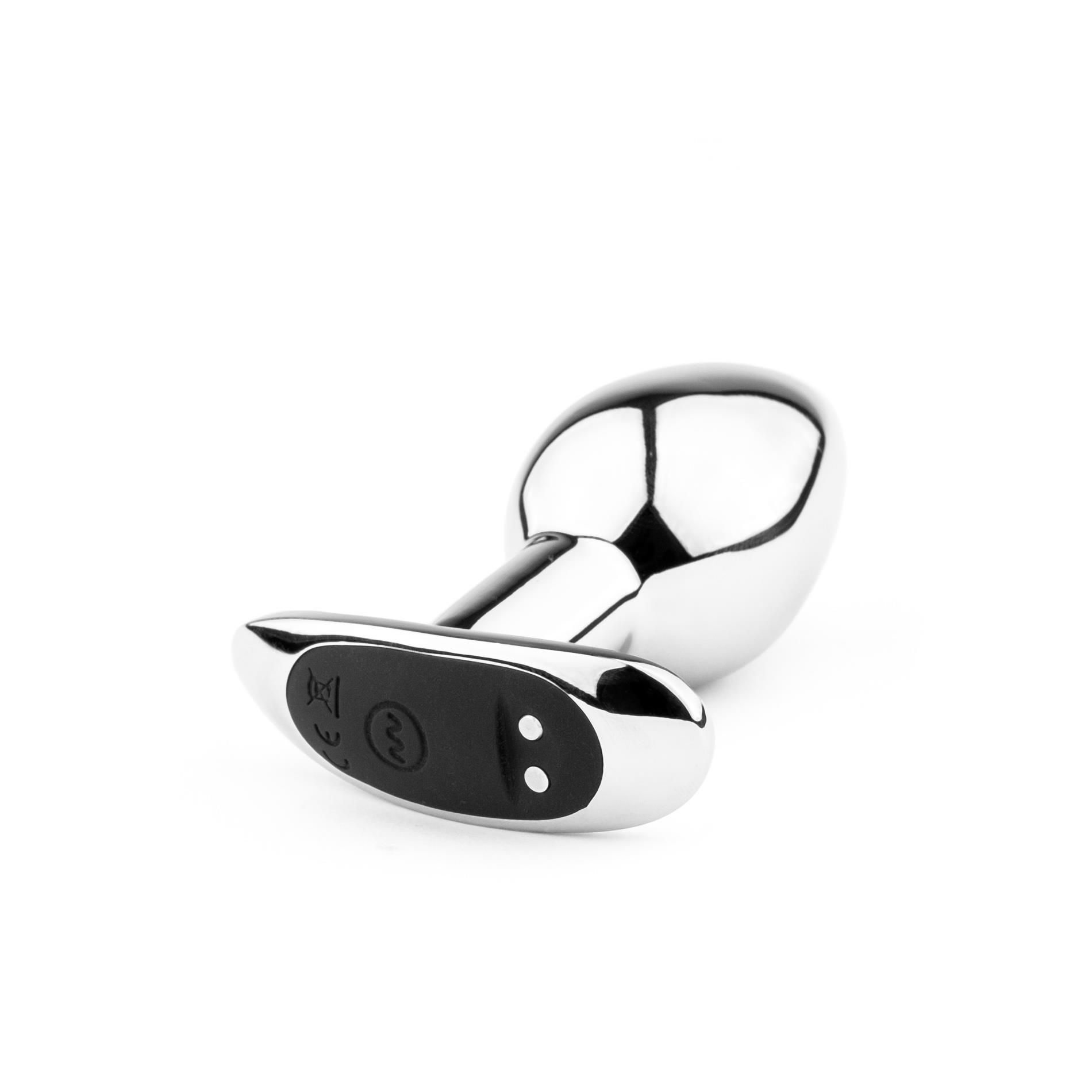 Анальная пробка B - Series HeavyFun Metal Butt Plug M, 8.6 см (серебристый)