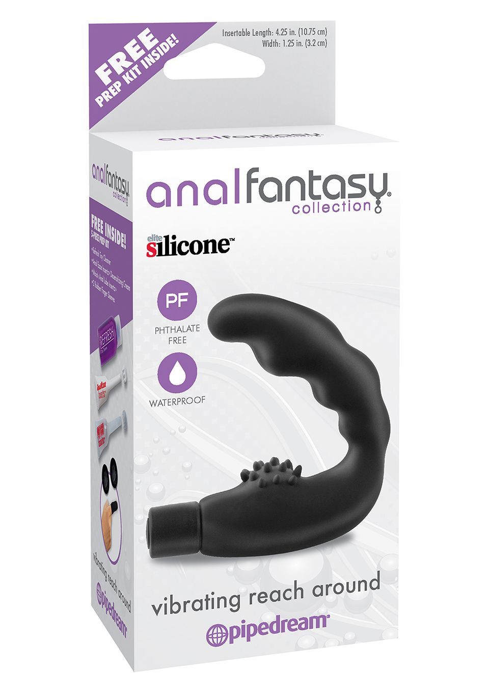 Стимулятор простаты Pipedream Anal Fantasy Collection Vibrating Reach Around, 10.7 см (черный)