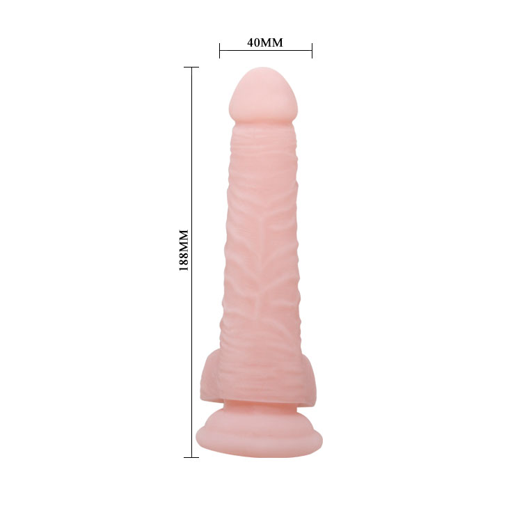 Фаллоимитатор Baile Super Dildo 7.4", 18.8 см (телесный)