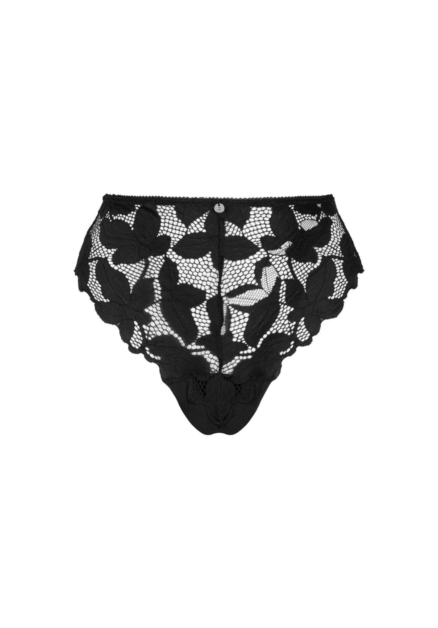 Сексуальные трусики Obsessive Editya, XS/S (черный)