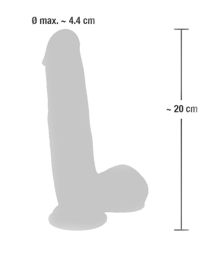 Фаллоимитатор Medical Silicone Dildo, 20 см (телесный)