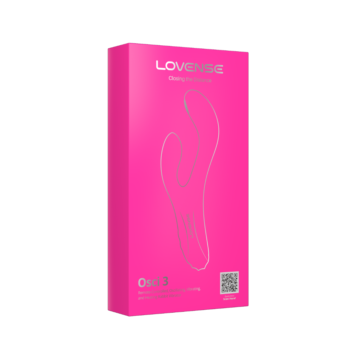 Вибратор-кролик Lovense Osci 3, 21 см (розовый)