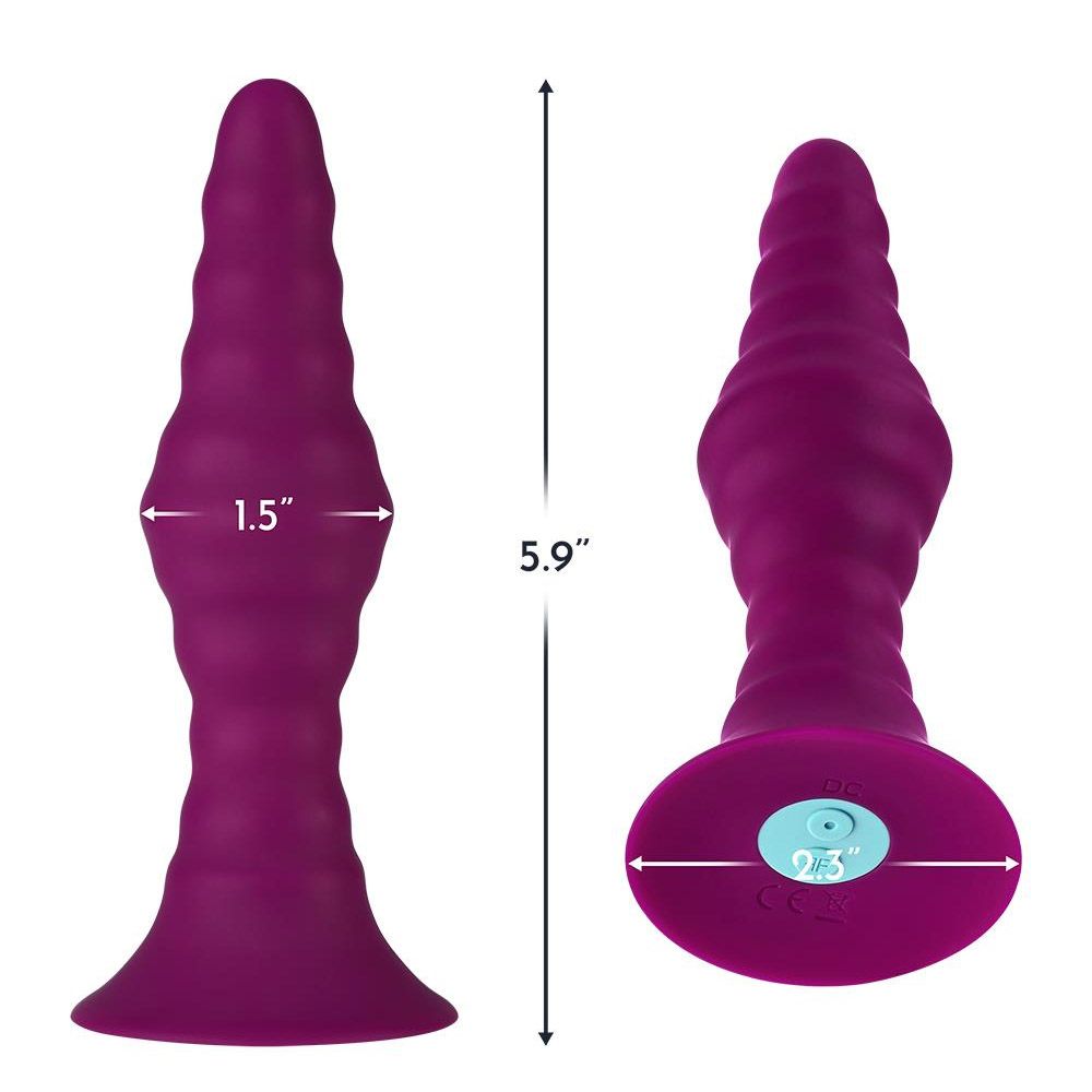 Korek analny Dream Toys Pyra Large, 15 cm (malina)