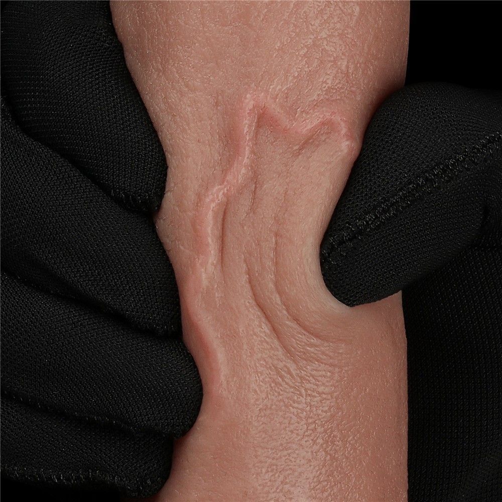 Фалоімітатор Lovetoy Dual-Layered Silicone Nature, 20,5 см (коричневий)