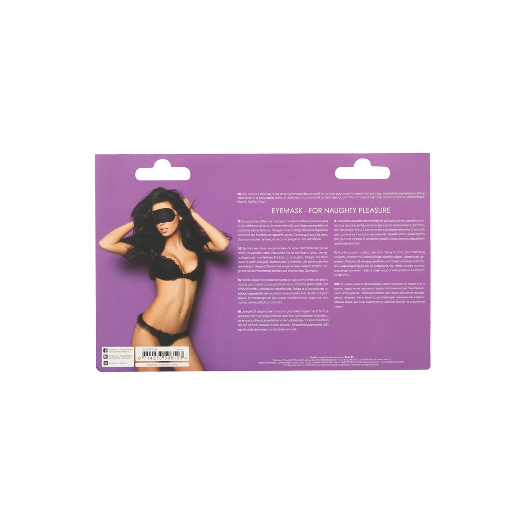 Маска на глаза Ouch! Soft Eyemask (фиолетовый)