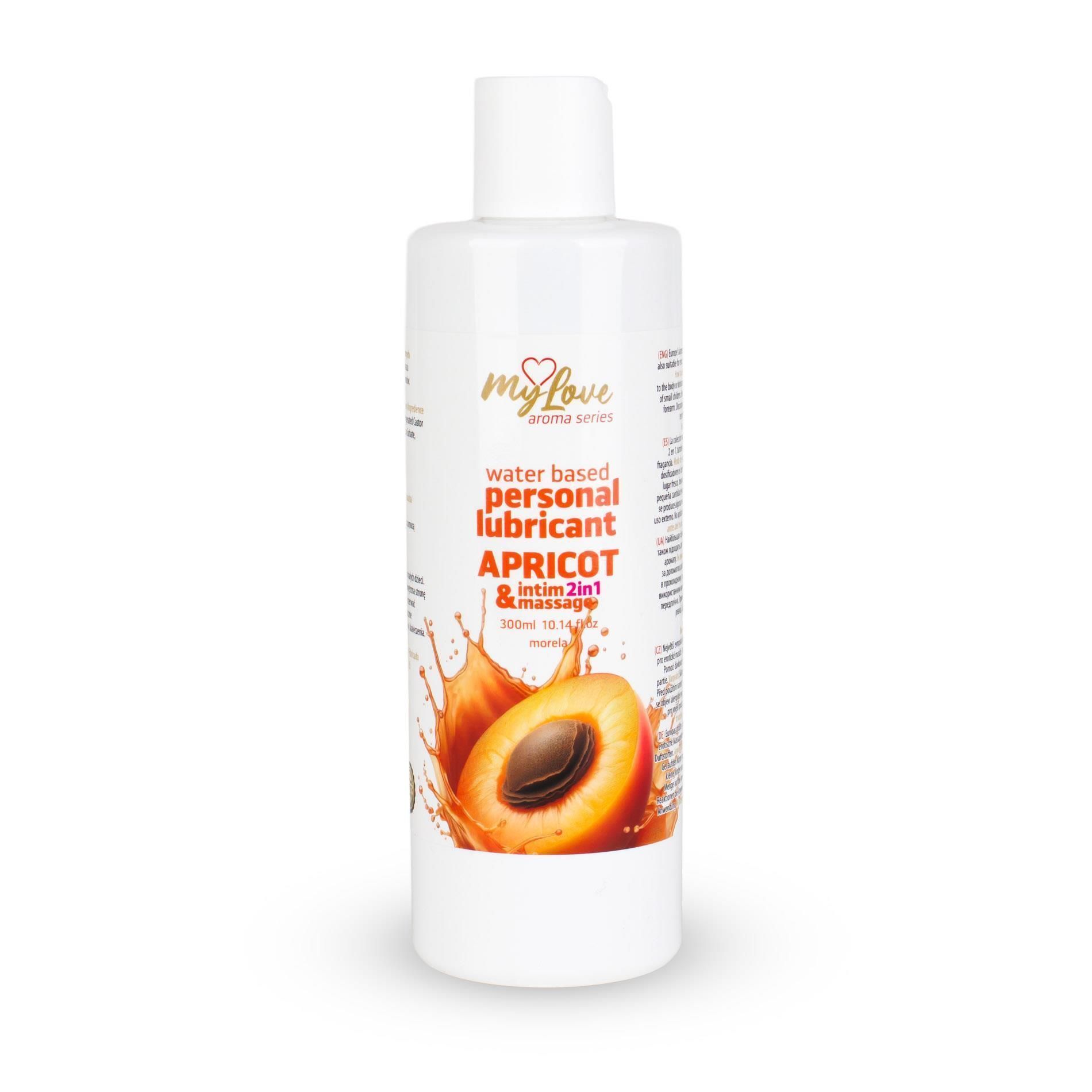 Lubrykant MyLove Aroma Series Intim&Massage 2in1 Apricot, 300 ml
