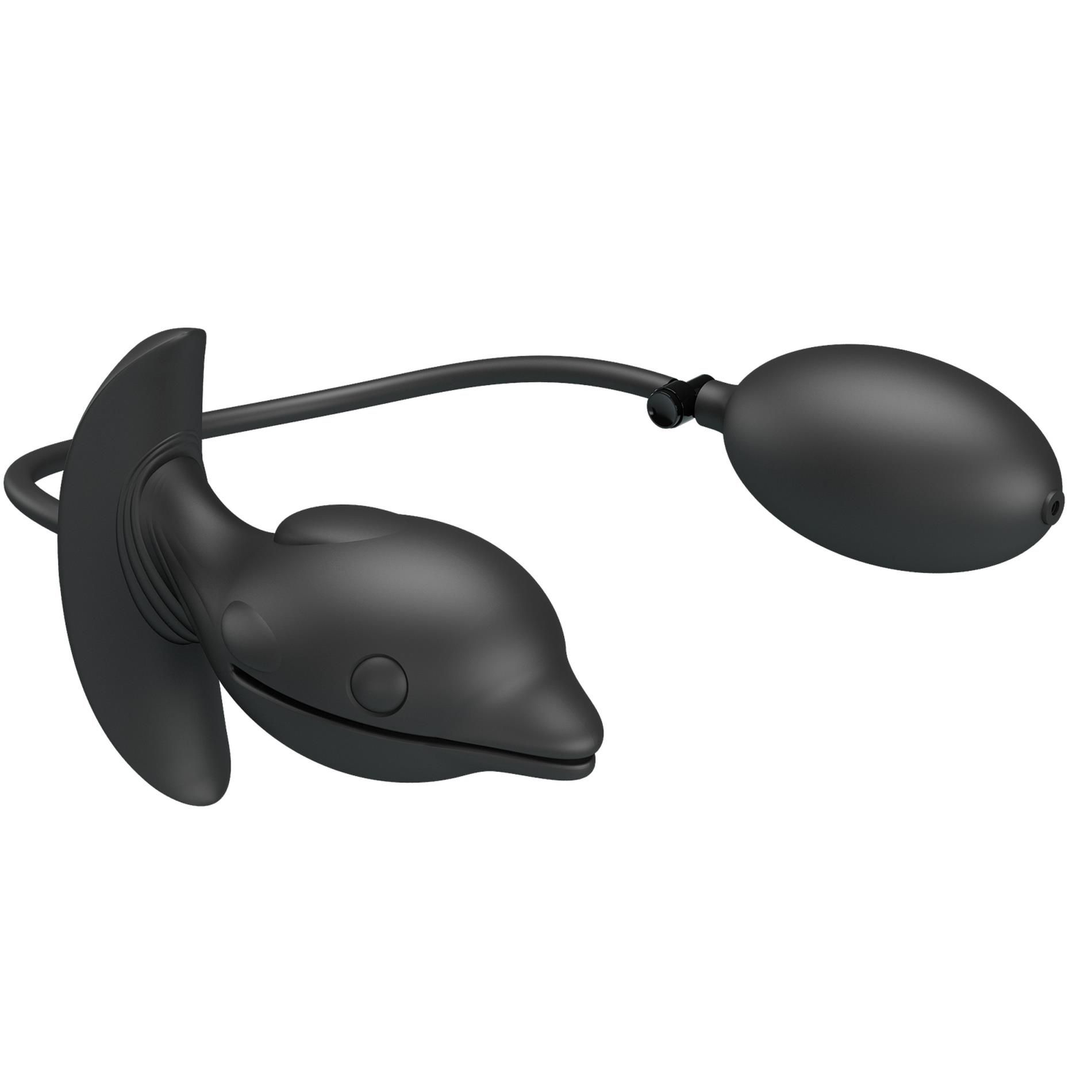 Analny rozszerzacz z wibracją Pretty Love Hanson, 10,6 cm (czarny)