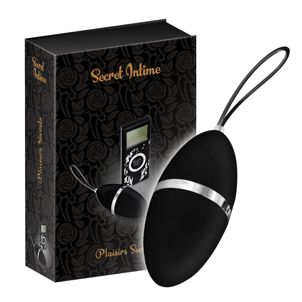 Виброяйцо Secret Intime Plaisirs Secrets, 7.9 см (черный)