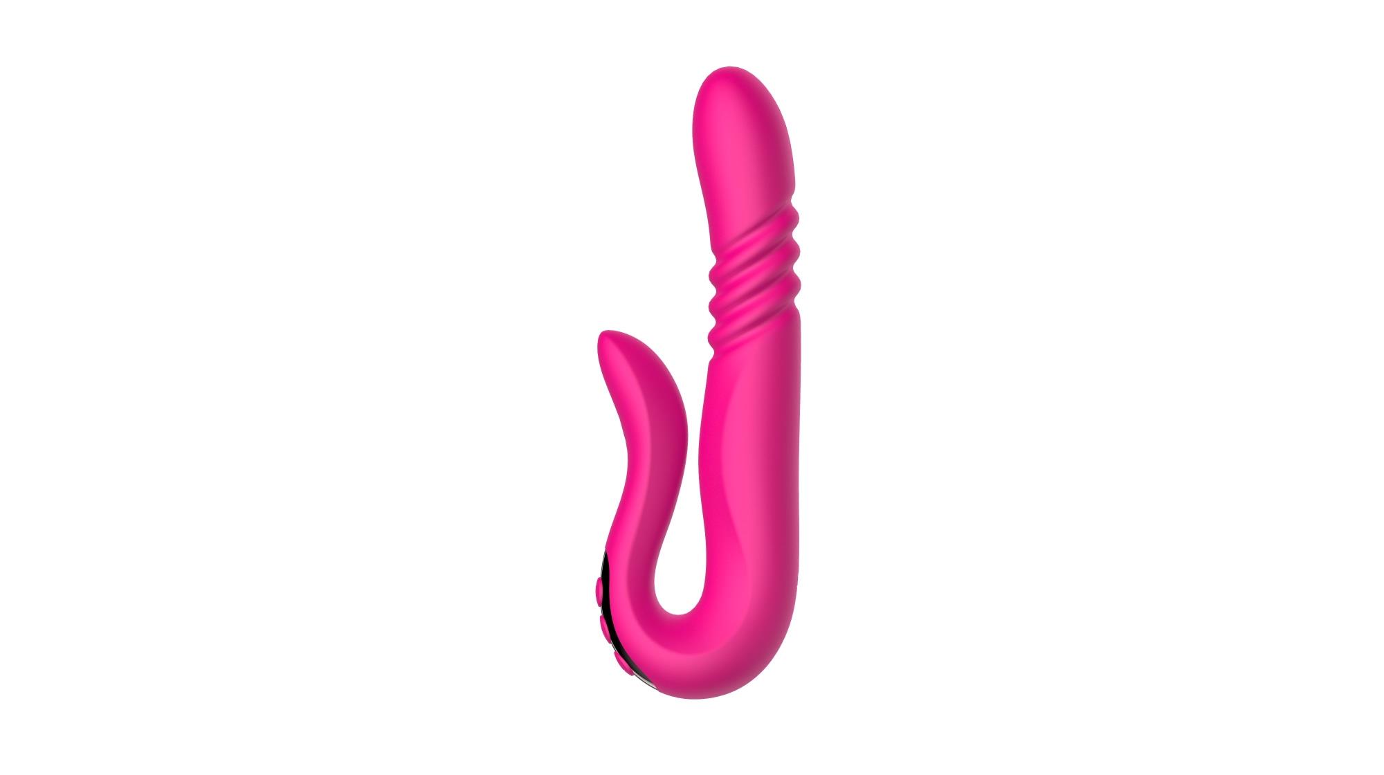 Boys of Toys Deluxe Twirling Vibrating Thruster - Wibrator B -, Różowy, 23 cm