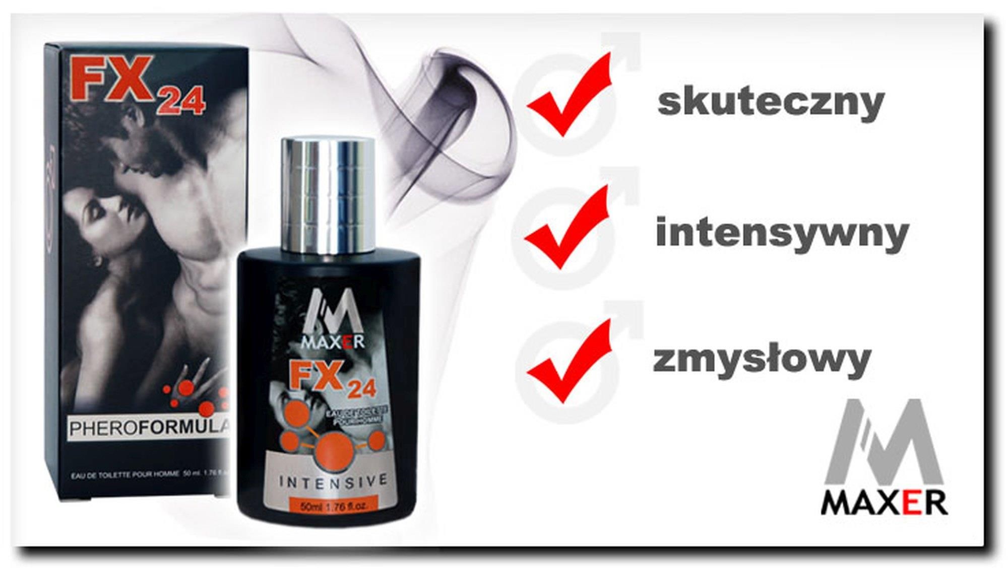 Aurora FX24 for men - Perfumy męskie z feromonami, Grejpfrut, 50 ml