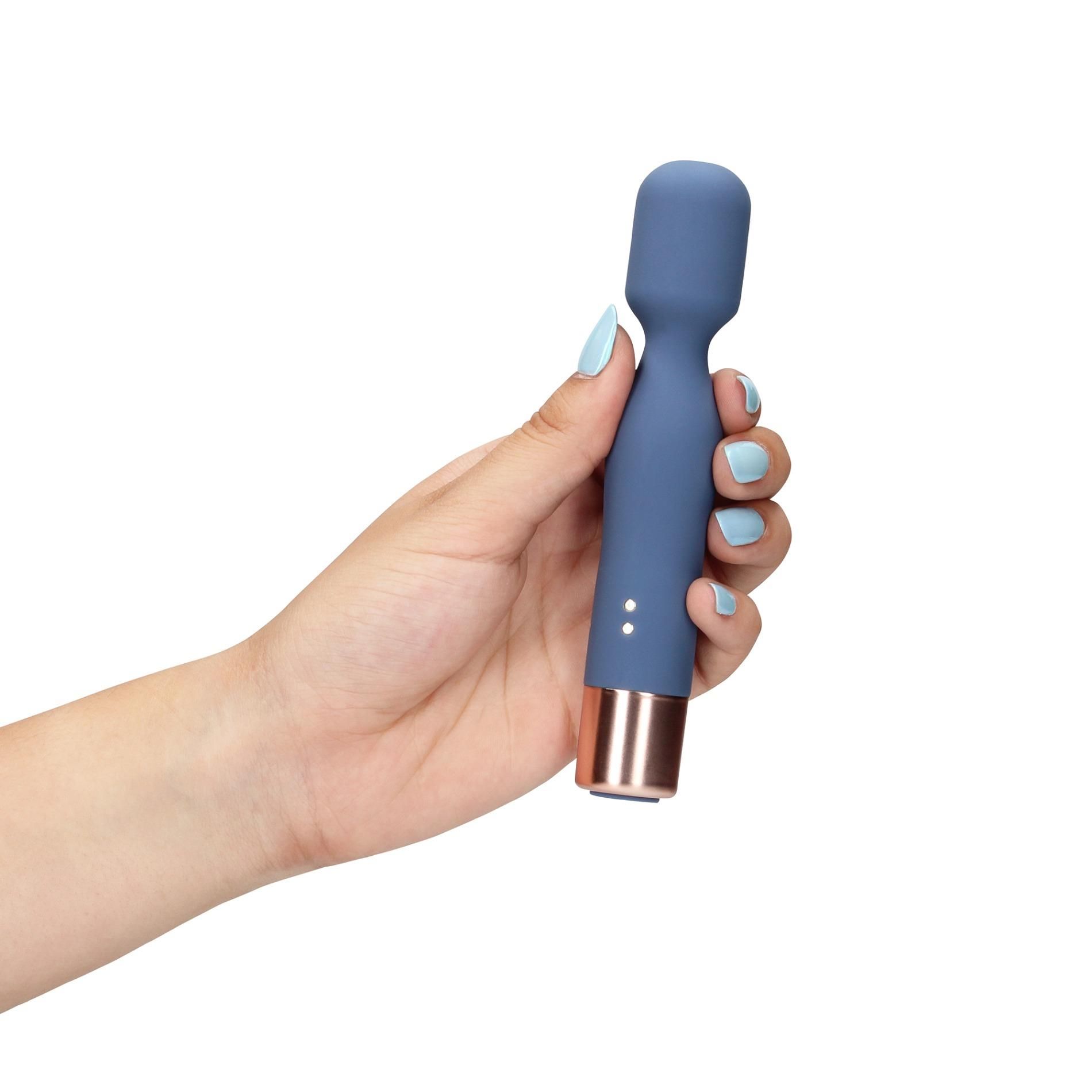 Вибратор Loveline Mini Wand, 14.3 см (синий)