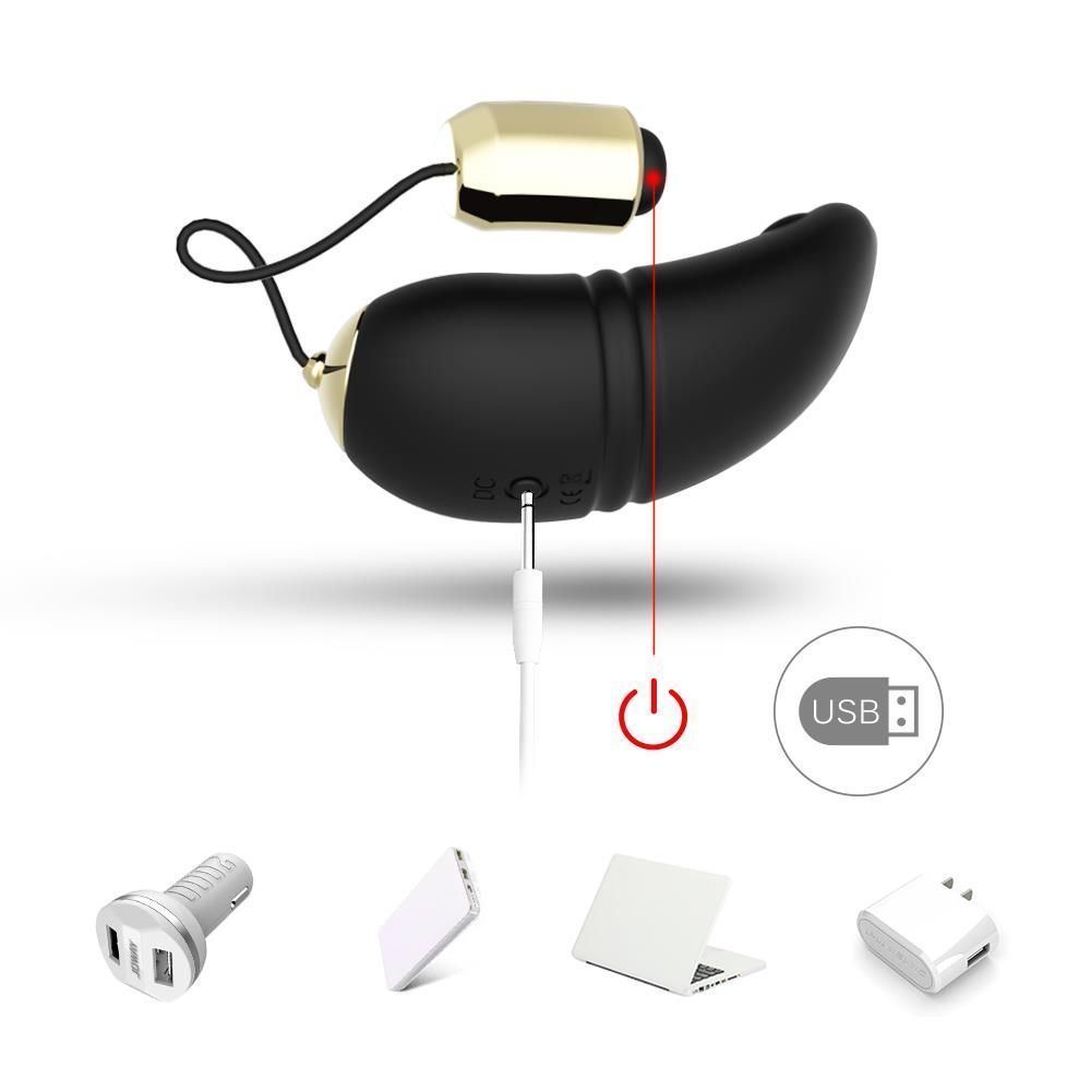 Wibrujące jajko B - seria Joy Kitty, 7,3 cm (czarny)