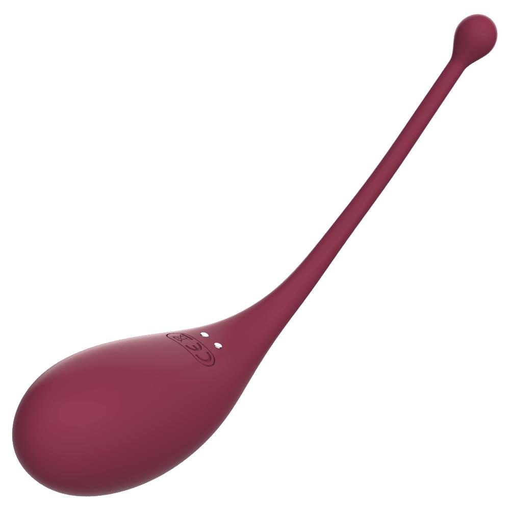 Adrien Lastic Inspiration Stimulator + Vibrating Egg - Wibrujące jajko, Bordоwy, 18 cm