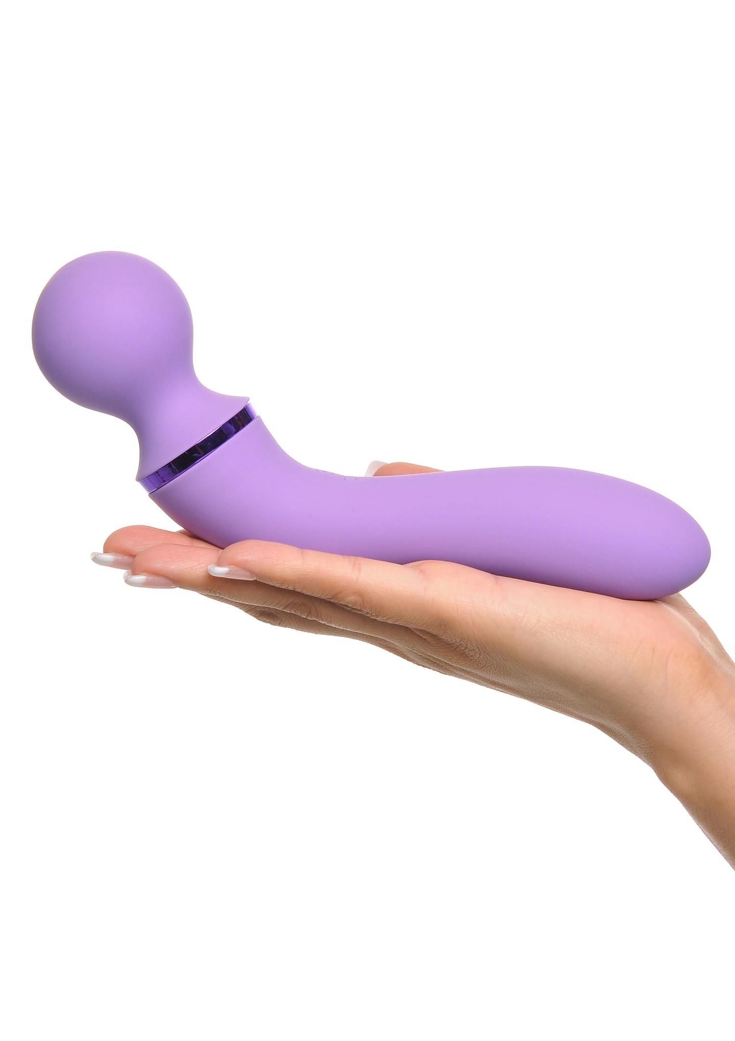 Багатофункціональний вібратор Pipedream Duo Wand Massage-Her, 19,6 см (ліловий)