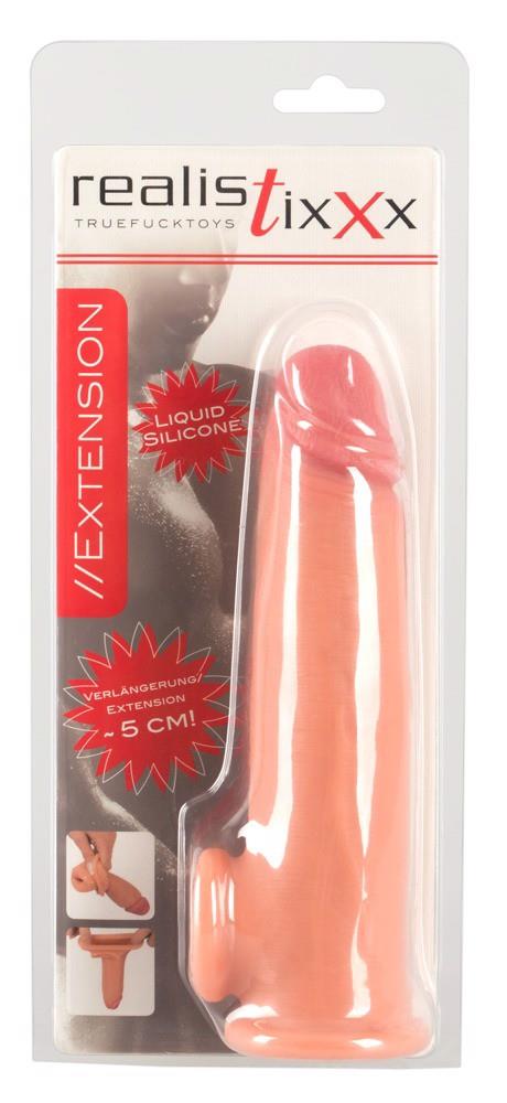 Насадка на пенис Realistixxx Extension, 19 см (телесный)
