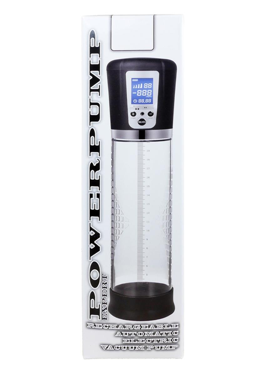 Вакуумная помпа для пениса B - Series Power Powerpump USB Rechargeable Automatic Electric Vacuum Pump (прозрачный)
