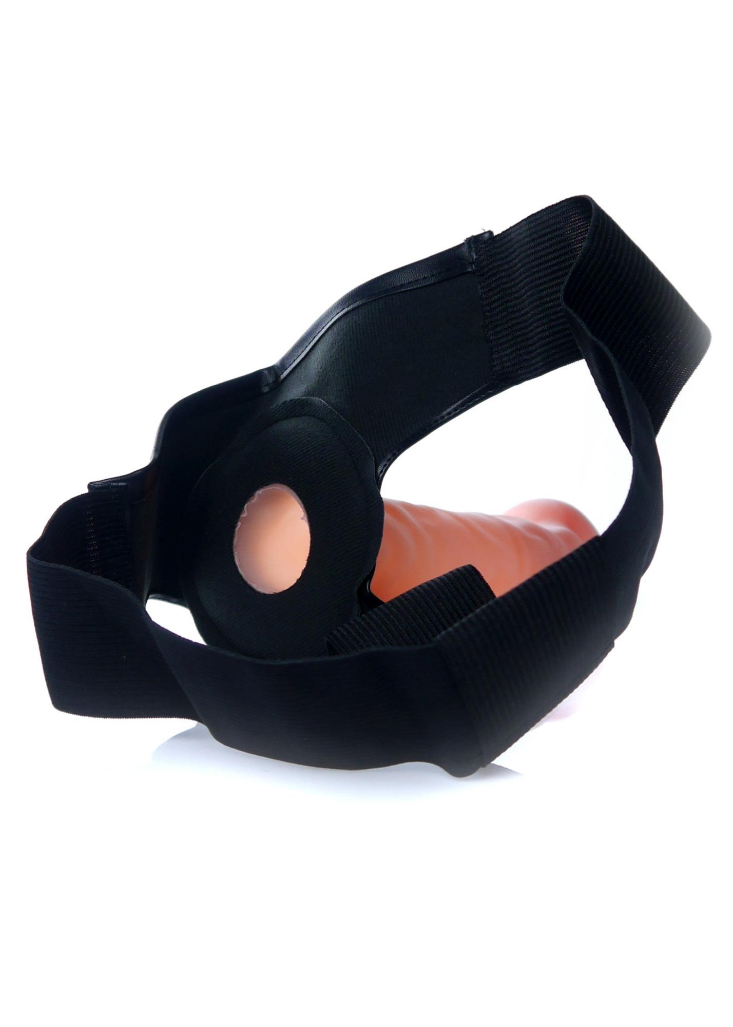 Страпон B-Series EasyLove Hollow Strap-on с Cyber Skin, 20 см (тілесний)