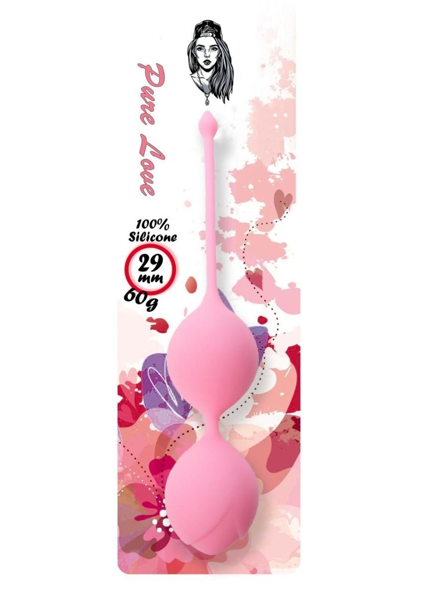 Вагинальные шарики Boss Series Pure Love, 16,5 см (розовый)