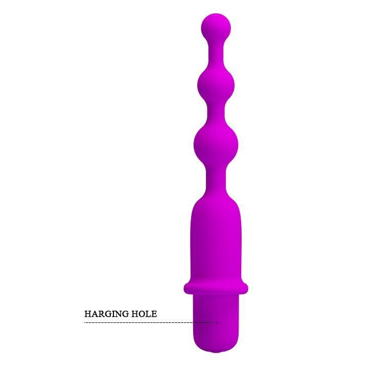 Анальна пробка Pretty Love Hermosa Anal Beads, 13,7 см (фіолетовий)