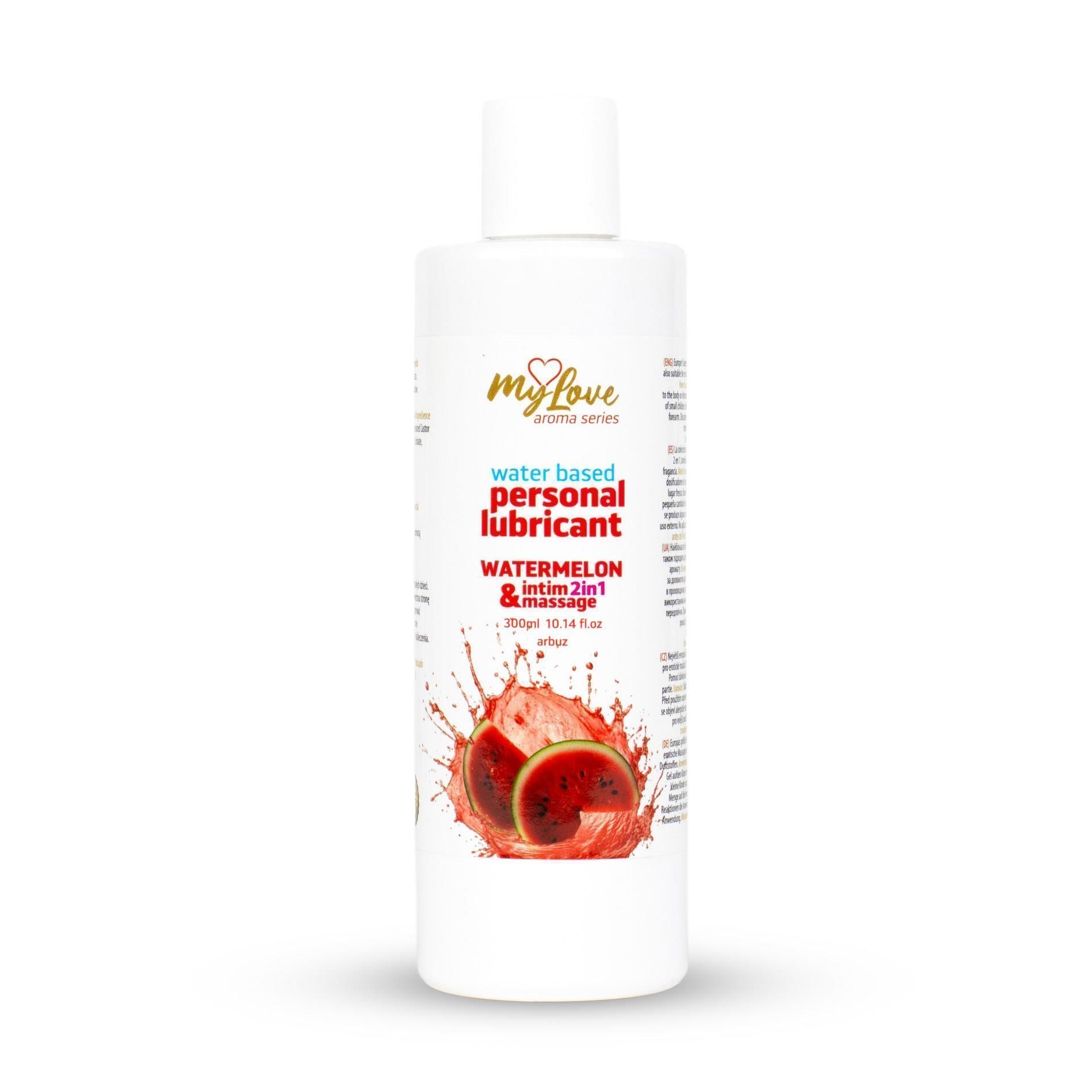Lubrykant MyLove Aroma Series Intim&Massage 2in1 Watermelon, 300 ml
