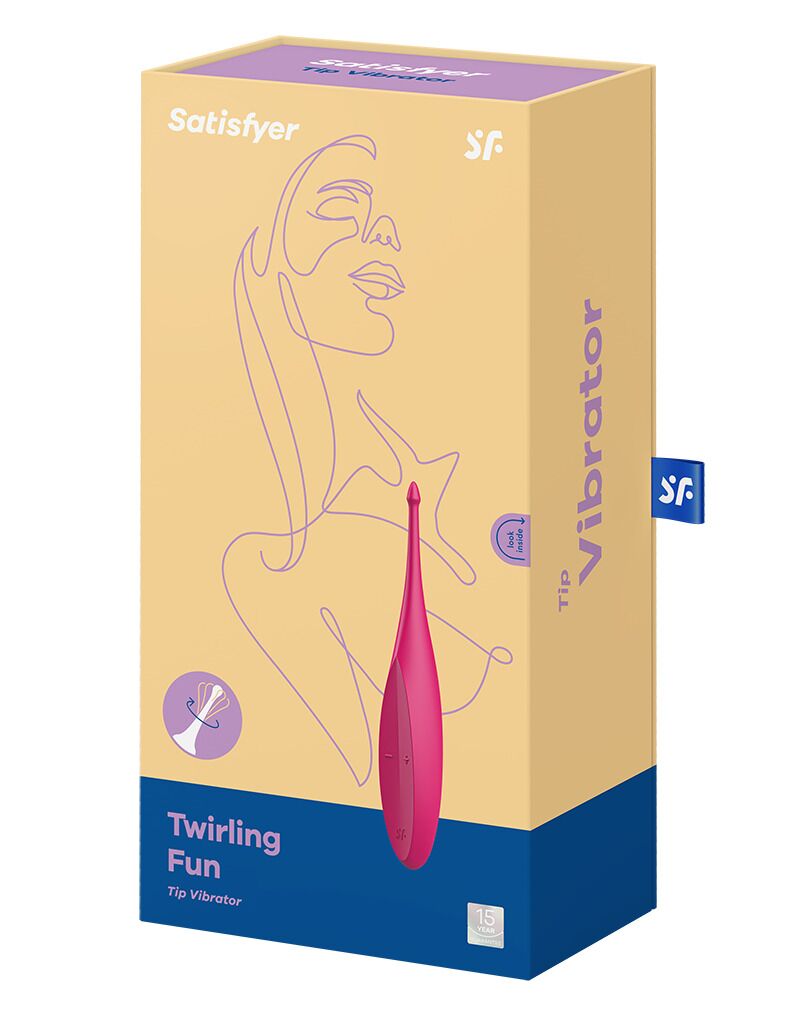 Wibrator łechtaczki Satisfyer Twirling Fun, 17,5 cm (różowy)